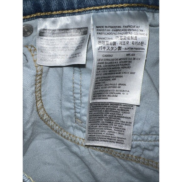 Levi’s 502 Jeans Mens W34 x L30 Blue Light Wash Red Tab Straight Leg Stretch - Picture 9 of 16